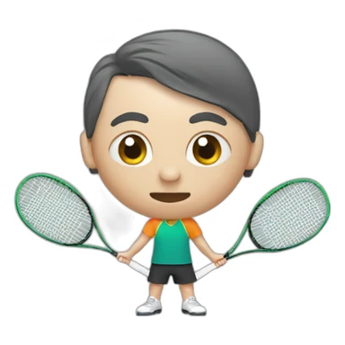 Badminton smasher sticker