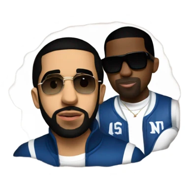 Drake with P-Diddy sticker