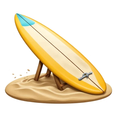 Surfboard Stuck with sand sticker