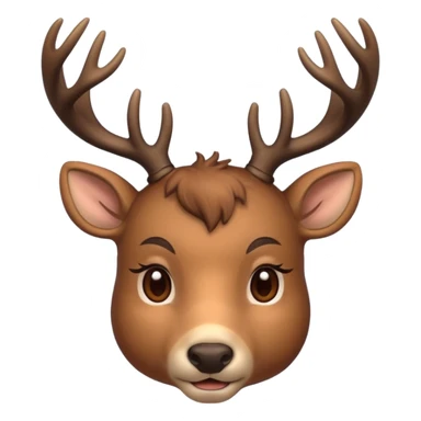 Deer face 🦌 sticker
