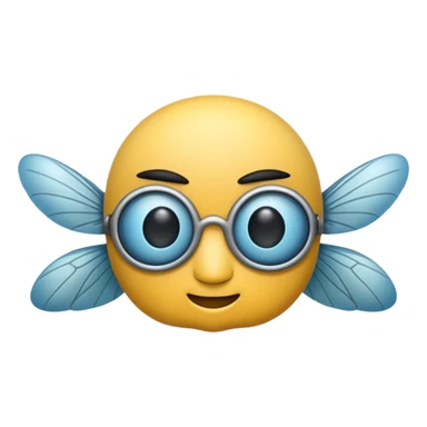 fly with headhpones on sticker