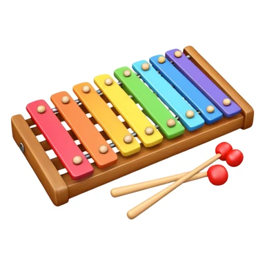 Xylophone 3D emoji sticker