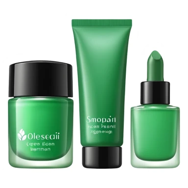 green corean cosmetics sticker