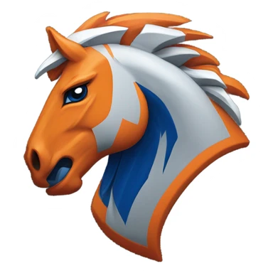 Broncos logo sticker
