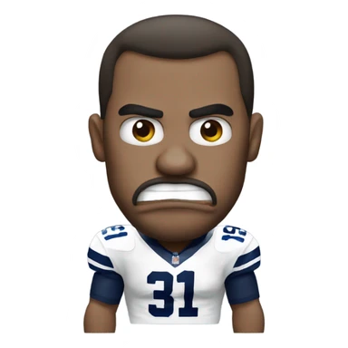 Angry Dallas cowboys fan  sticker