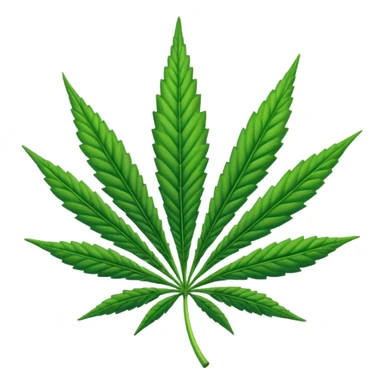 Weed emoji sticker