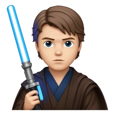Anakin skywalker avec sabre laser sticker
