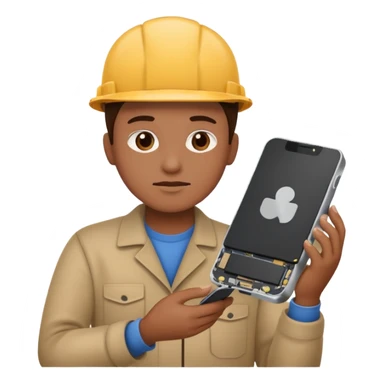 repairing an electronic device standing front sticker