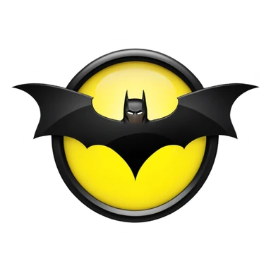 The word “stevo” in Batman signal sticker