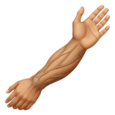 realistic and expressive veiny forearm emoji sticker