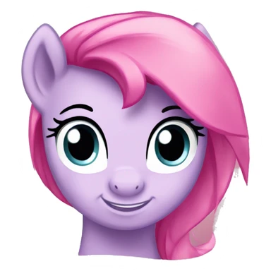 my little pony rainbow pink sticker