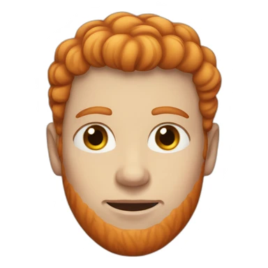 ginger man with heterochromia sticker