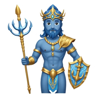 visnu god with Poseidon trident sticker