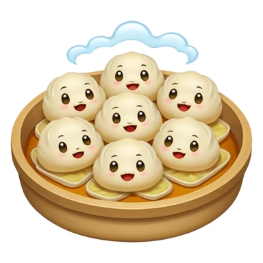 Little dumplings being eaten  sticker