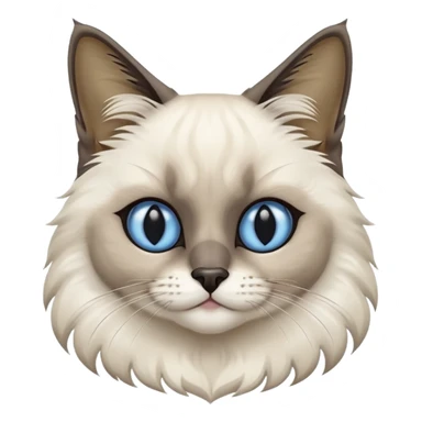 Blue seal point Balinese cat sticker