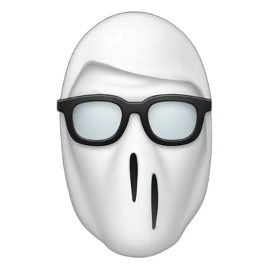 Ghostface vec des lunettes de soleil sticker