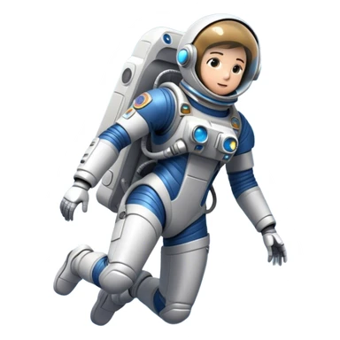  Cinematic Realistic Astronaut with Jetpack – A futuristic astronaut in a sleek, high-tech spacesuit, propelling forward with an advanced jetpack. The suit’s intricate details shimmer under distant starlight, with thrusters emitting a soft, controlled blue glow. sticker