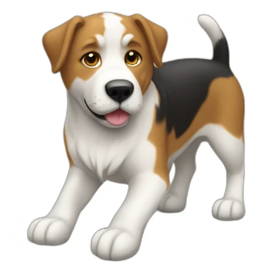 Un chat sur un chien sur un âne sticker