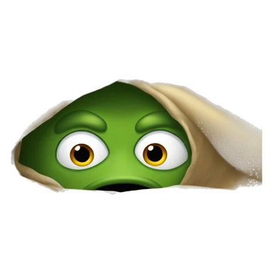 Pepe under covers sticker