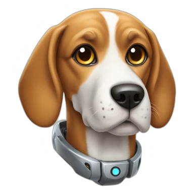 Robotic Beagle Dog sticker