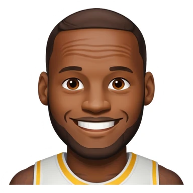 Lebron James smiling sticker