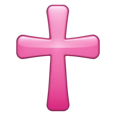 make a catholic symbol with very girly pink tones. sticker