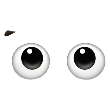 Eyebrow raised emoji with smile sticker