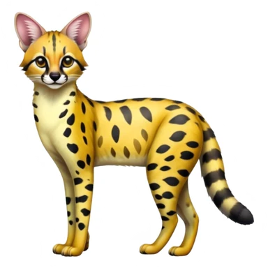 Colorful Serval-Genet-Civet-hybrid, full body sticker