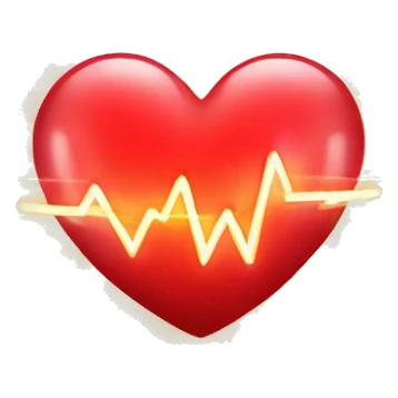 Biggest red heart and shining with love rays all around it and a light in the middle and with a heartbeat sound sticker