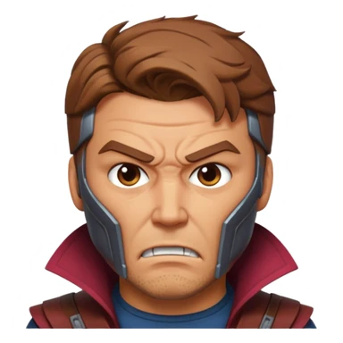 marvel rivals starlord face rage sticker