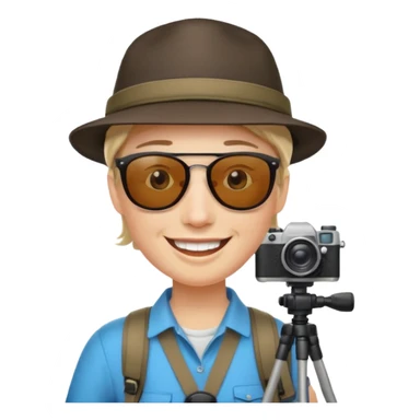 Photo Enthusiast + tripod strap, Tour Group. sticker