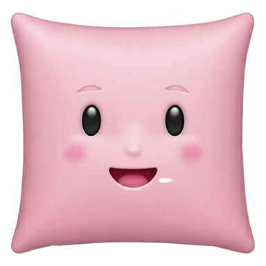 Hey regular light pink pillow with no design sticker