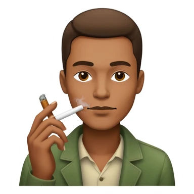 Guy smoking weed sticker