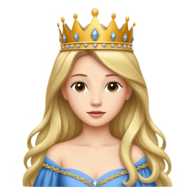 Princesa con corona sticker