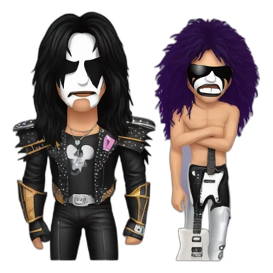 ace freheley from Kiss with Eric carr from Kiss sticker
