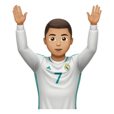 Ronaldo doing his famous "Siu" celebration pose sticker