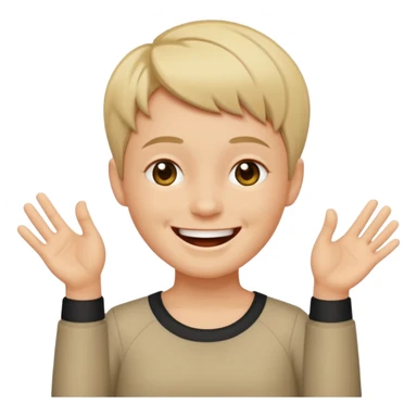 😂 this face on this body 🤷‍♂️ with a 6 above the left hand and a 7 above the right hand sticker