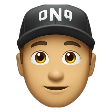 Un black casquette avec infinite player écrit sur son survêtement sticker