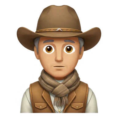 Stoic cowboy sticker