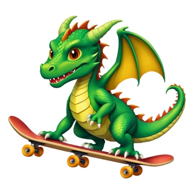 Dragon skateboarding  sticker