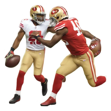 Lions versus 49ers sticker