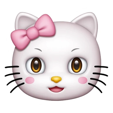 Hello kitty x’s as eyes sticker