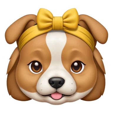 dog wearing headband sticker