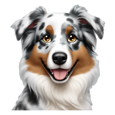 australian shepherd blue merle sticker