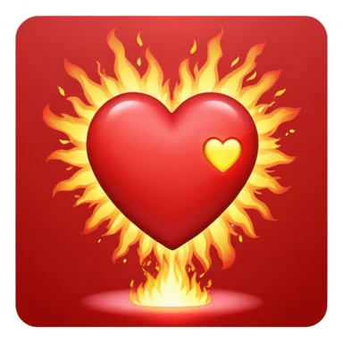 heart with K-pop stage pyrotechnics sticker