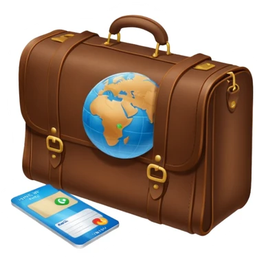 TRAVEL , travel bag , pass board, plane, glob sticker