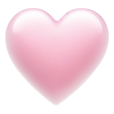 light pink heart with big white sparkles sticker
