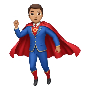 man flying in the sky sticker