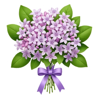 Pale Pink bouquet of lilac flowers sticker