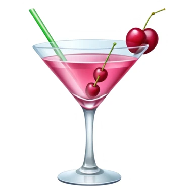 pink cocktail sticker